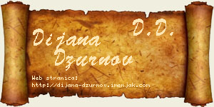 Dijana Džurnov vizit kartica